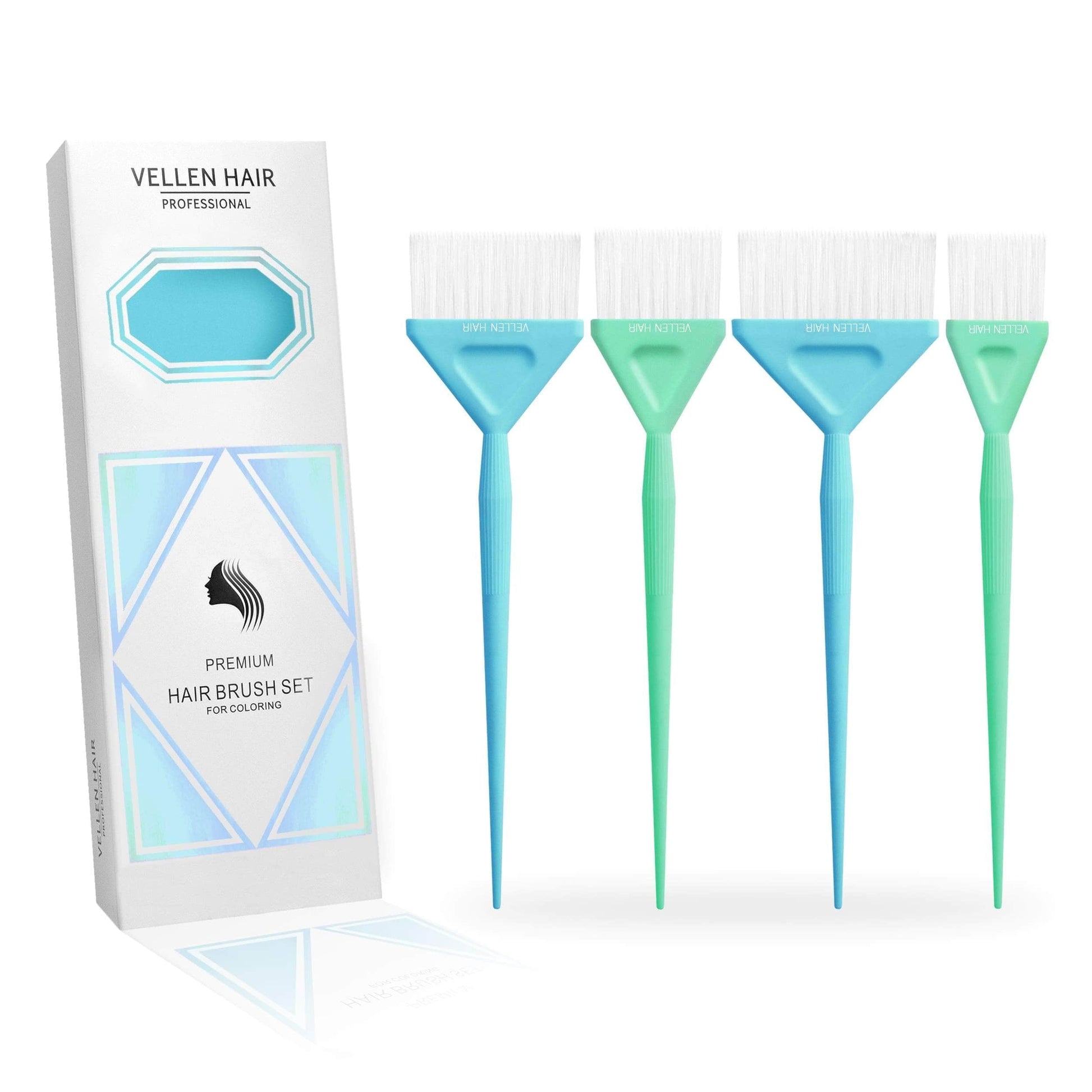 Color Brush 4 pack Mint/Green Accessories - Vellen Hair - Luxe Pacifique