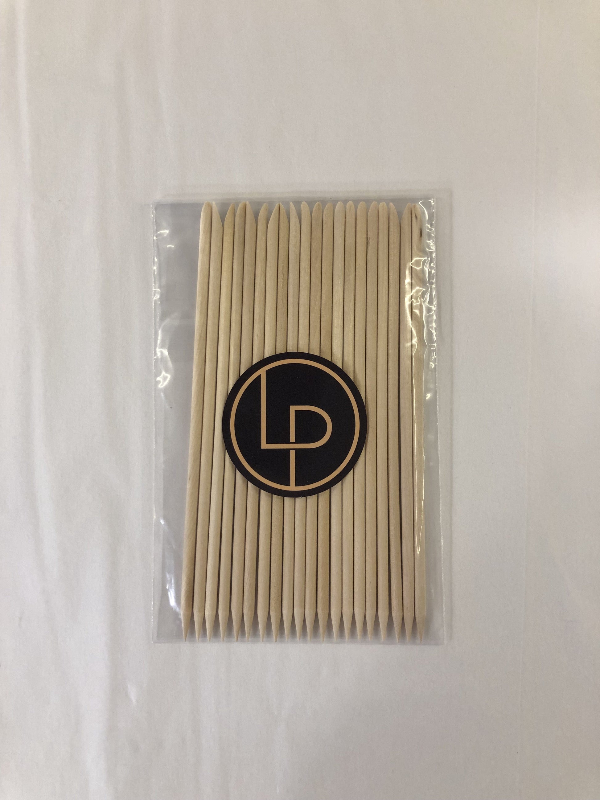 Cuticle Wood Sticks Pointed Bevelled - 20 pk Beauty - Luxe Pacifique - Luxe Pacifique