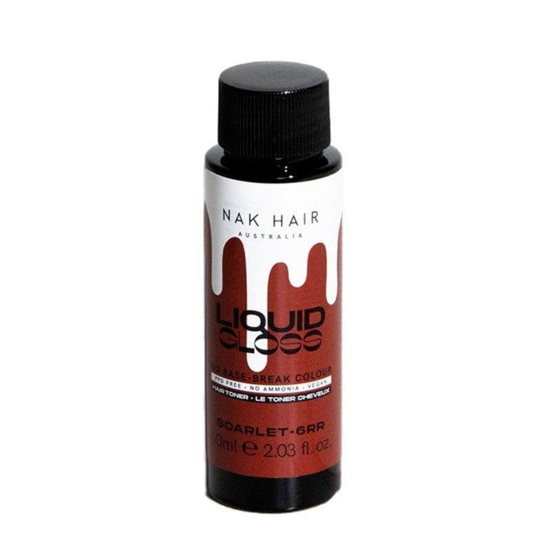 NAK Liquid Gloss Scarlet - 6rr - 60ml Hair - Nak Hair - Luxe Pacifique