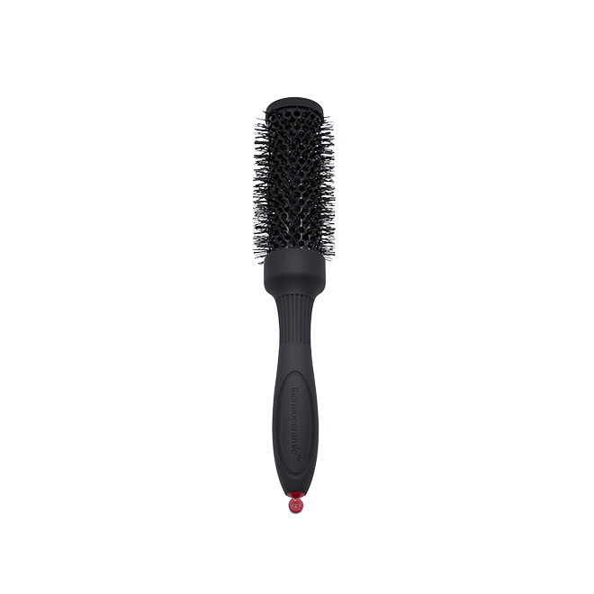 Thermoceramic Hot Curl Brush Black 33mm D62 Hair - Denman - Luxe Pacifique