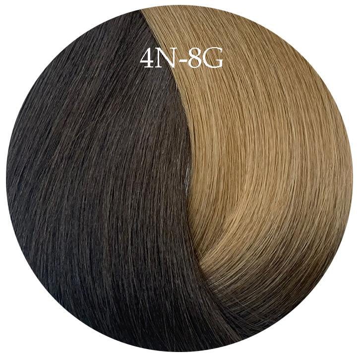 20&quot; Skin Weft Tapes - Ombre Warm Coffee Melt 4N-8G - 10pc Hair - Showpony - Luxe Pacifique