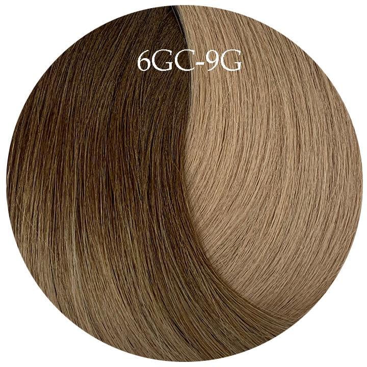 20" Skin Weft Tapes - Ombre Warm Copper Beige 6GC-9G - 10pc Hair - Showpony - Luxe Pacifique