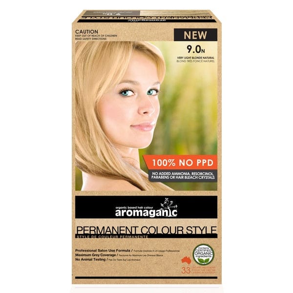 9.0N Very Light Blonde (Natural) Hair - Aromaganic - Luxe Pacifique
