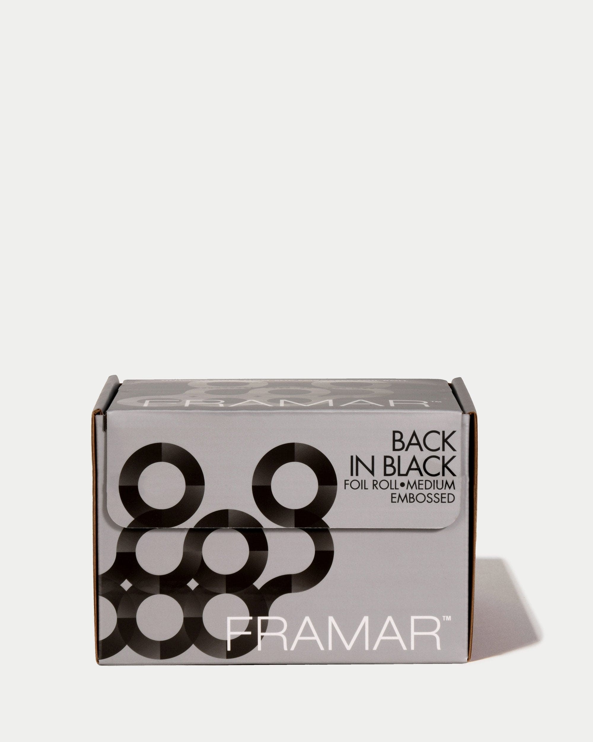 Back in Black Embossed Roll - Medium Hair - Framar - Luxe Pacifique