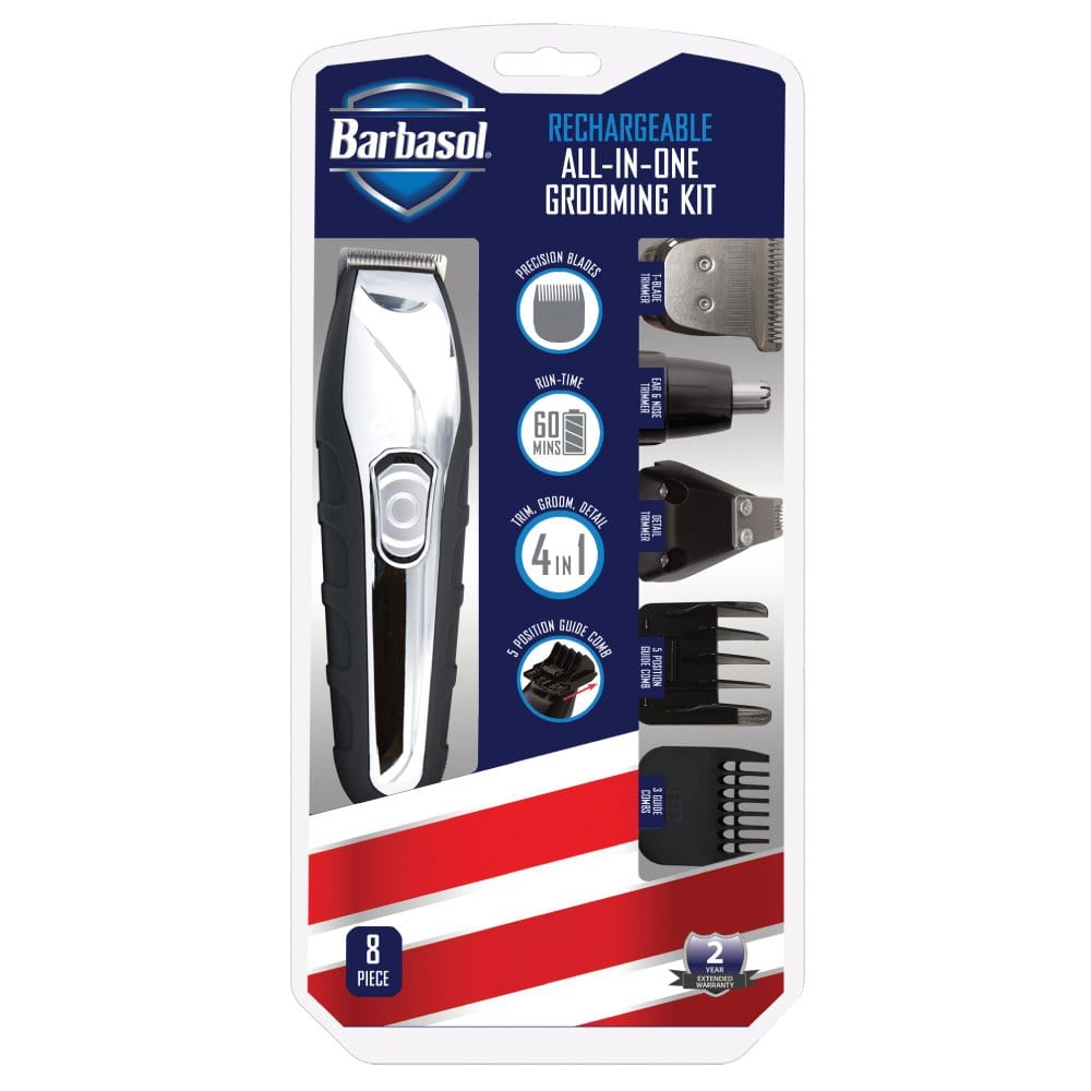 Barbasol All in one Grooming Kit HAIR - Silver Bullet - Luxe Pacifique
