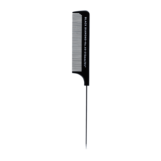 Black Diamond 215mm Pintail Comb Hair - Denman - Luxe Pacifique
