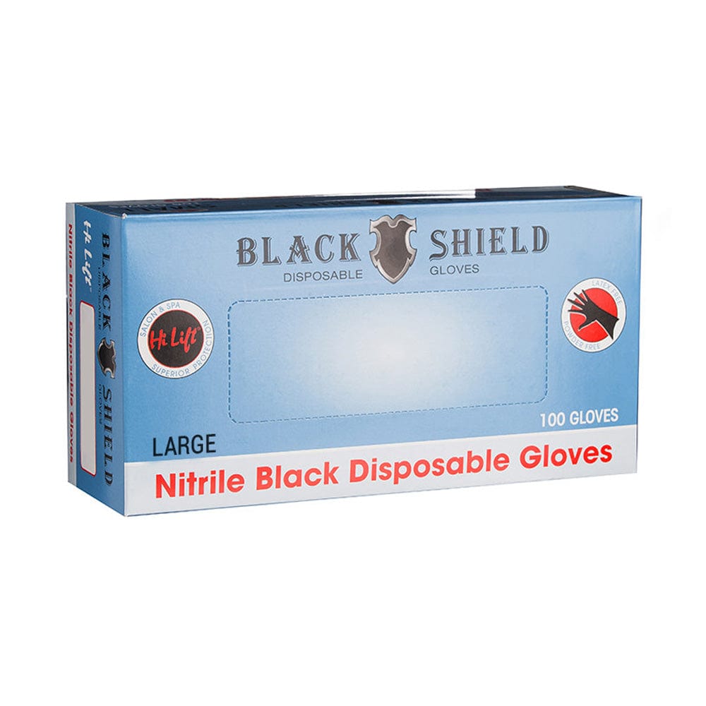 Black Shield Nitrile Gloves Large Beauty - Hilift - Luxe Pacifique