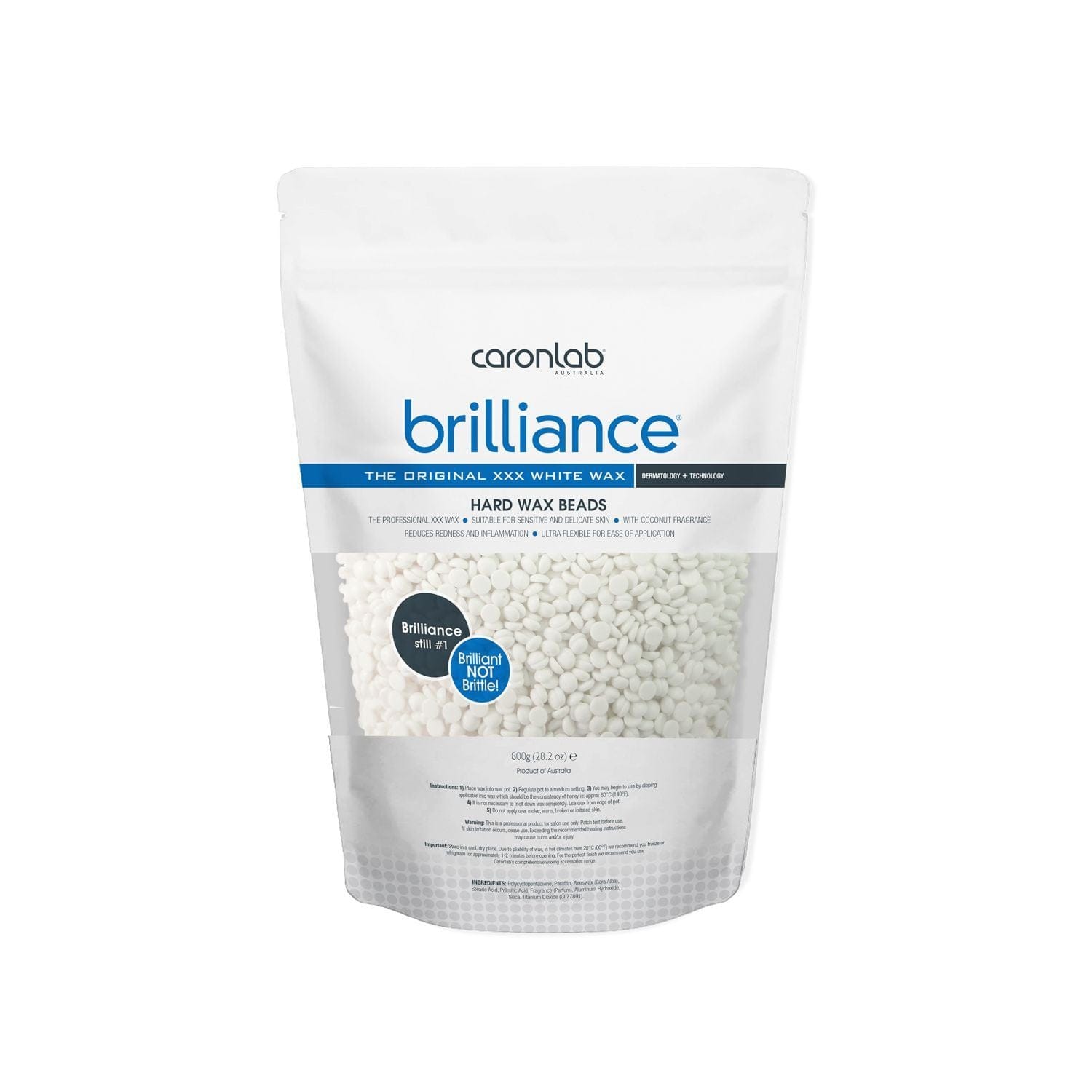 Brilliance Hard Wax Beads 800g Beauty - Caron Lab - Luxe Pacifique