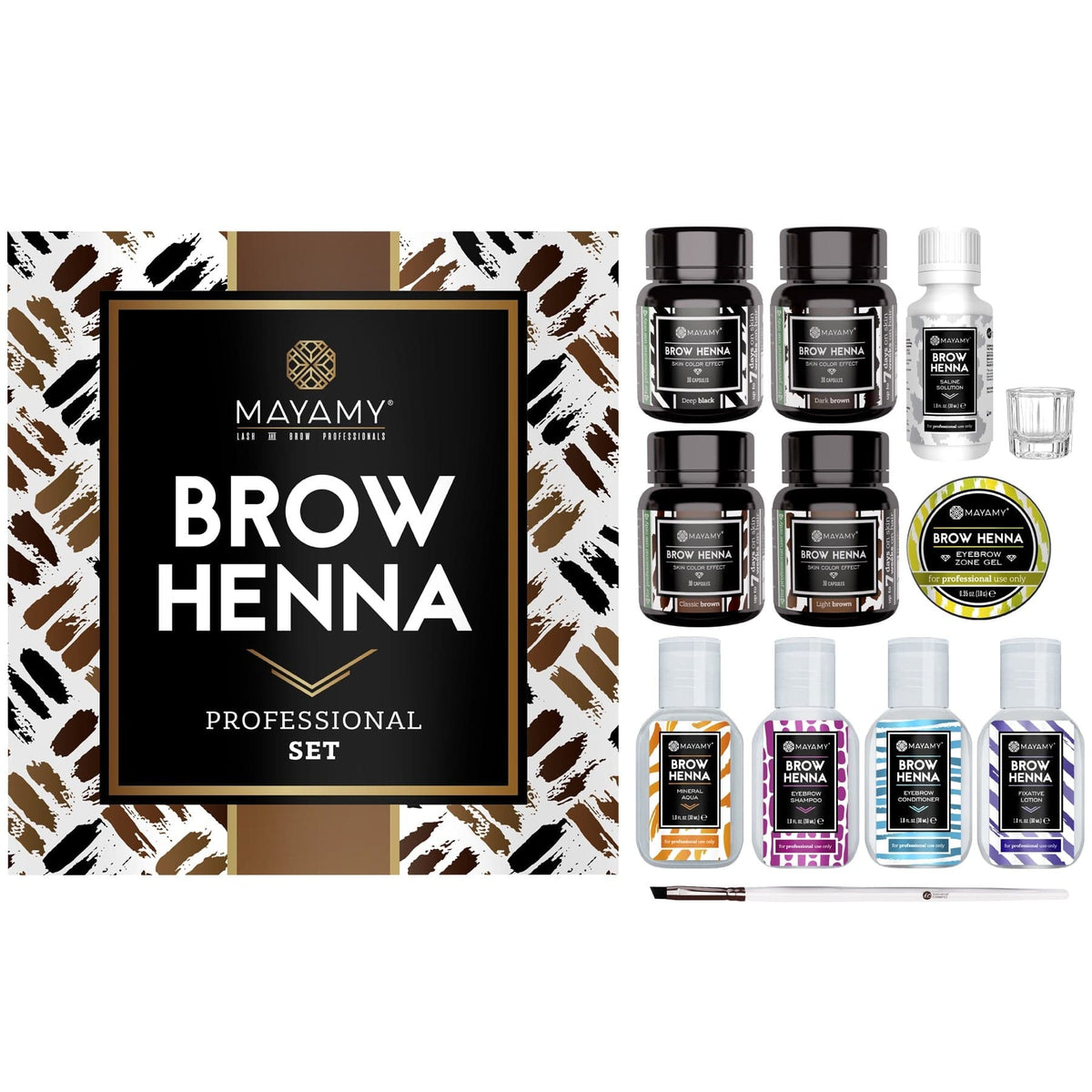 Brow Henna Professional Set Lashes &amp; Brows - Mayamy - Luxe Pacifique