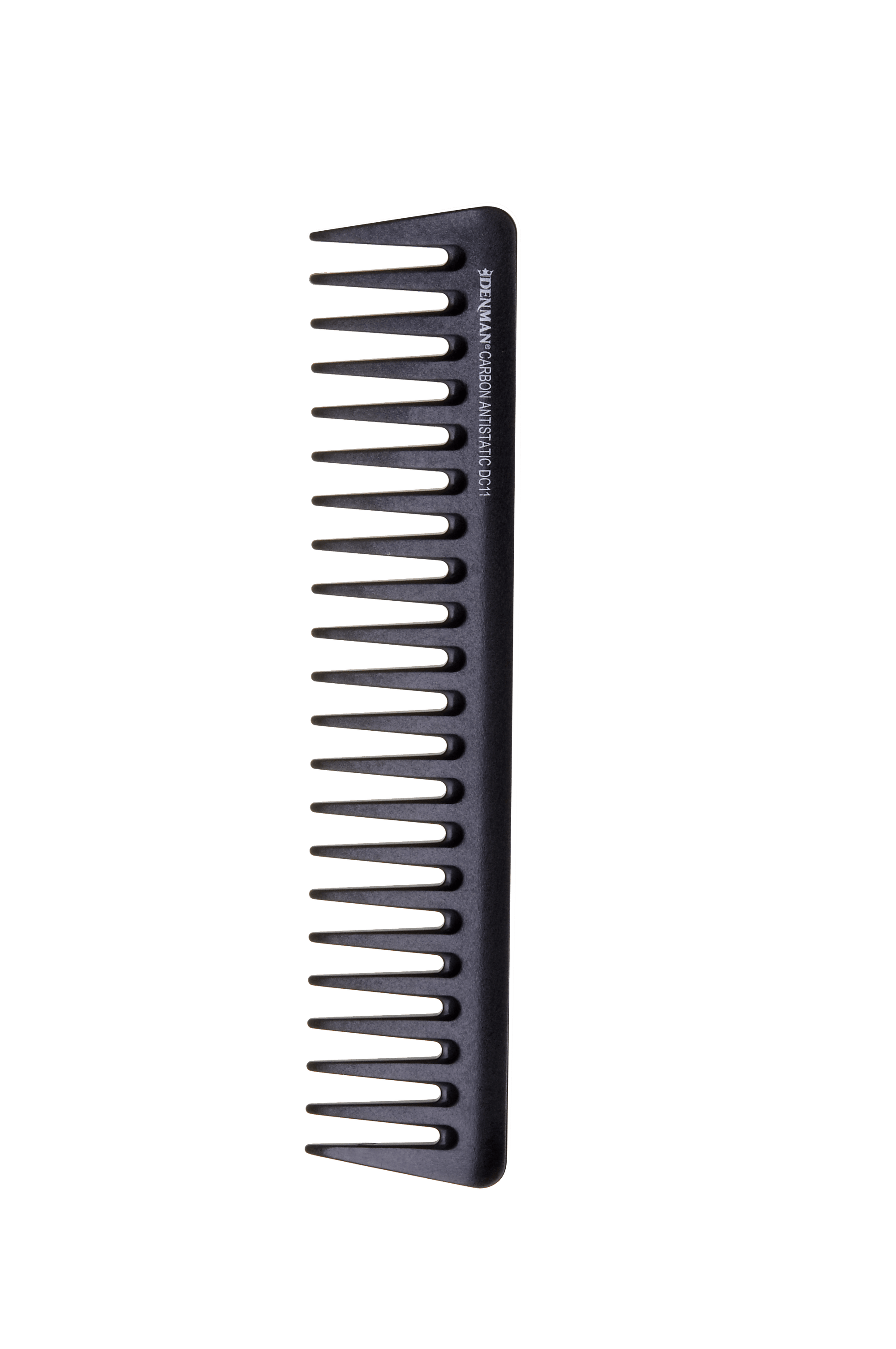Carbon Detangling Comb Black 189mm Hair - Denman - Luxe Pacifique