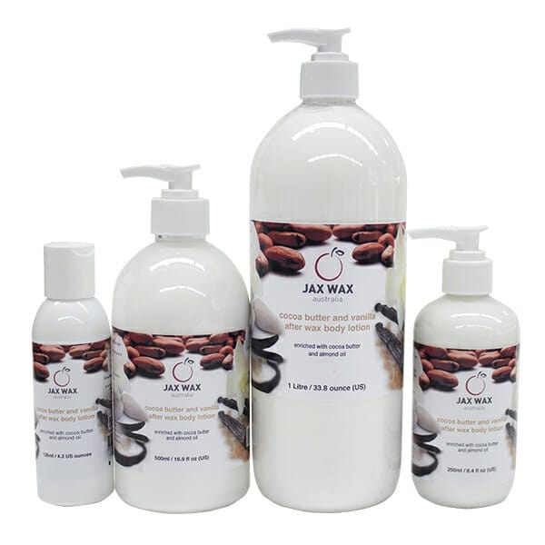 Cocoa Butter &amp; Vanilla After Wax Body Lotion 1Litre Beauty - Jax Wax - Luxe Pacifique