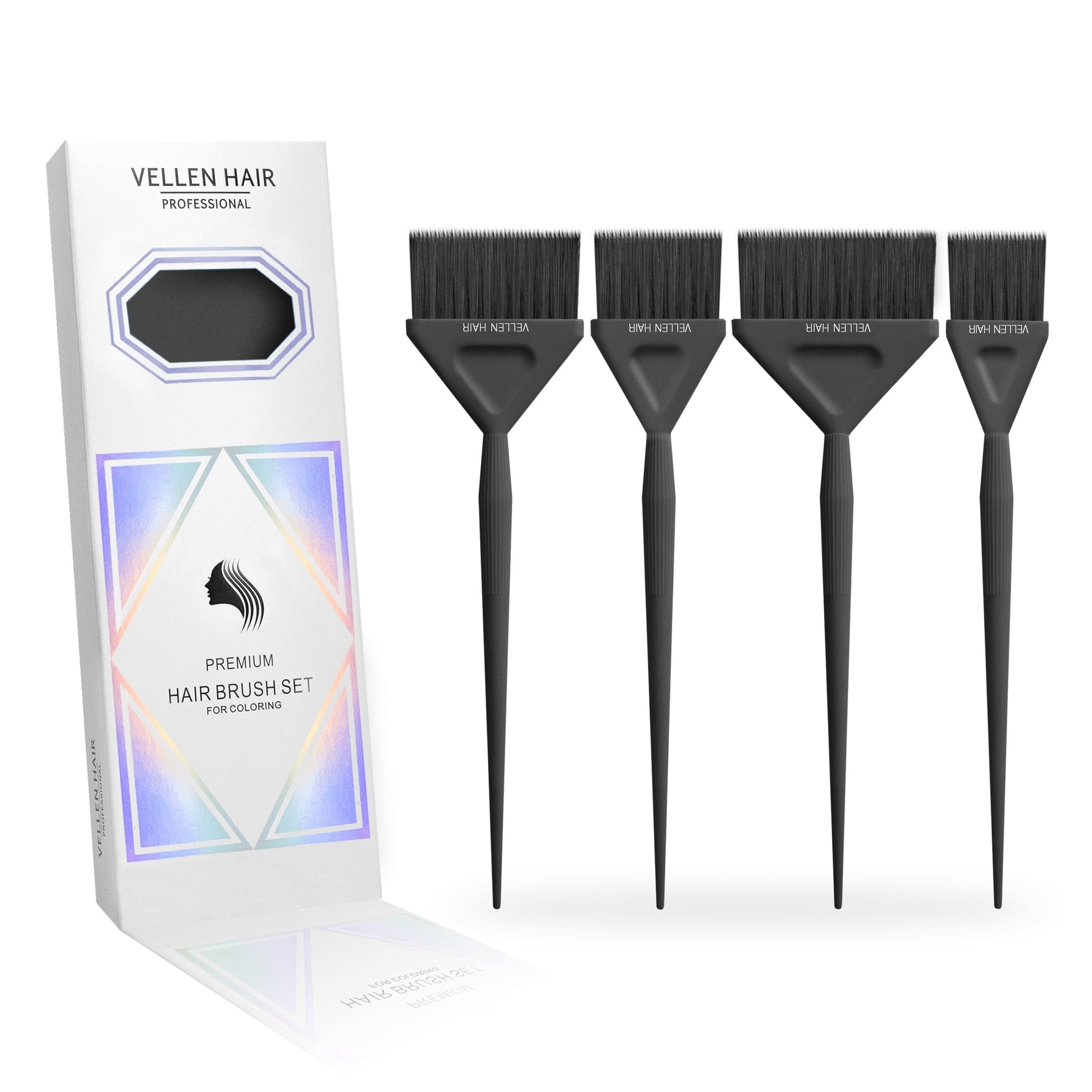 Color Brush 4 pack Black Accessories - Vellen Hair - Luxe Pacifique