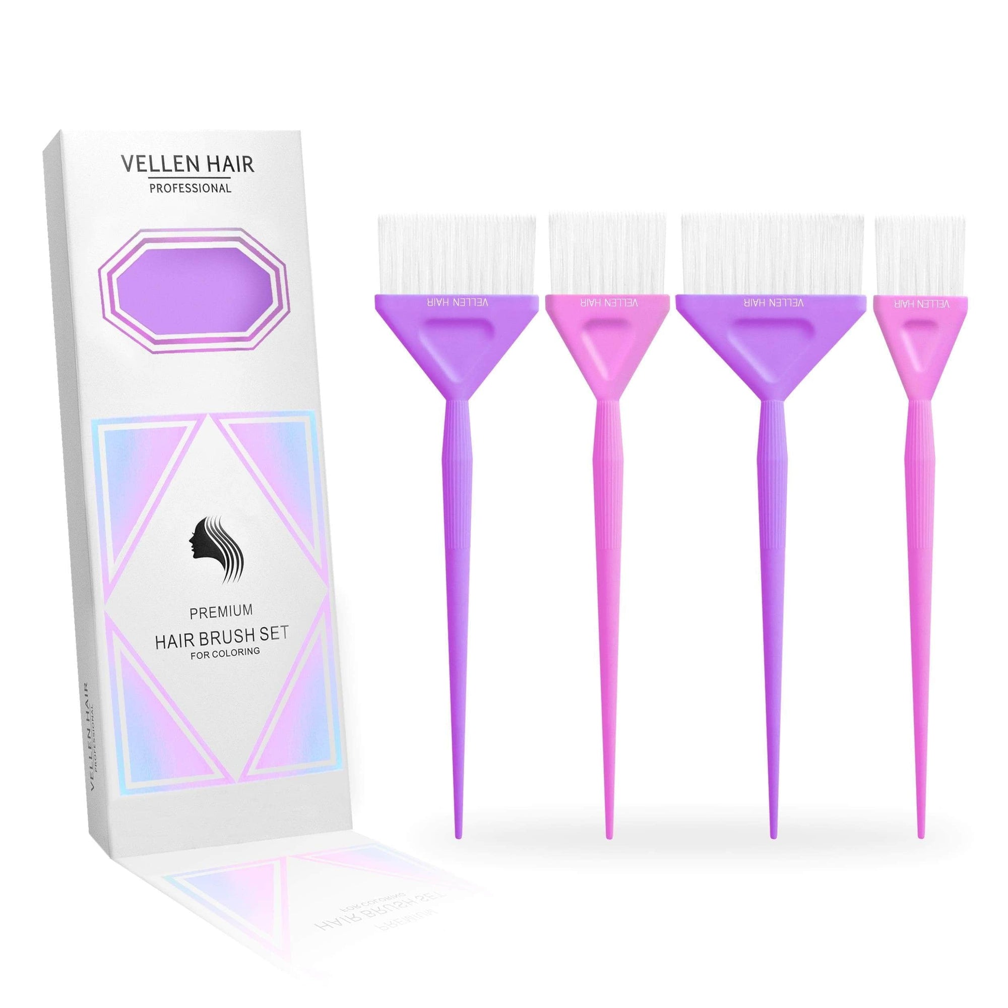 Color Brush 4 pack Purple/Pink Accessories - Vellen Hair - Luxe Pacifique