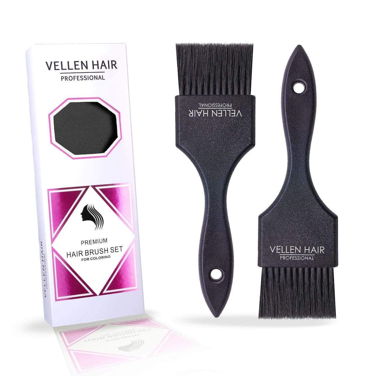 Colour Brush Wide 2 pack Black Accessories - Vellen Hair - Luxe Pacifique