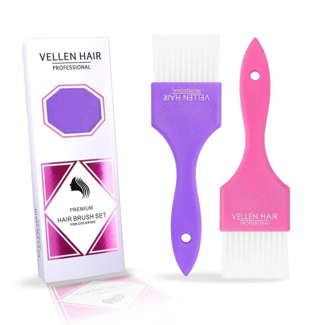 Colour Brush Wide 2 Pack Purple/Pink Accessories - Vellen Hair - Luxe Pacifique