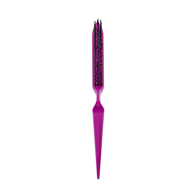 Back Comber Pin Tail Brush Purple Hair - Denman - Luxe Pacifique