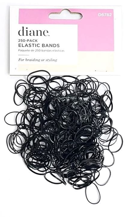 Elastic Bands - Black 250pk Hair - Diane - Luxe Pacifique