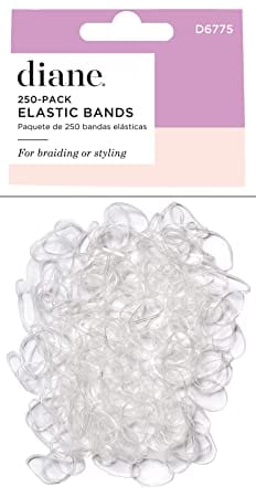Elastic Bands - Clear 250pk Hair - Diane - Luxe Pacifique