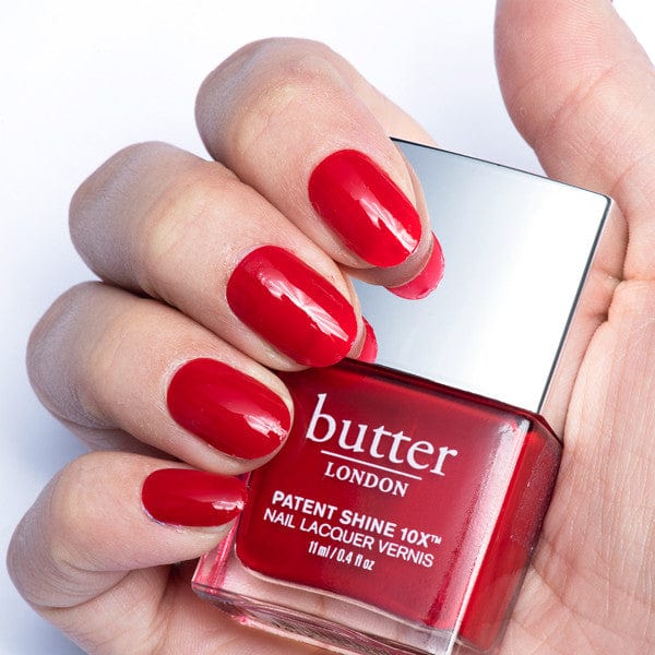Her Majesty&#39;s Red - Patent Shine 10X Nail Lacquer Nails - Butter London - Luxe Pacifique