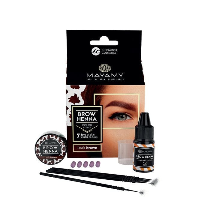 Mayamy Brow Henna Trial Set Dark Brown Lashes &amp; Brows - Mayamy - Luxe Pacifique