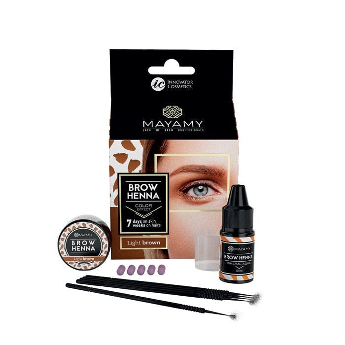 Mayamy Brow Henna Trial Set Light Brown Lashes &amp; Brows - Mayamy - Luxe Pacifique