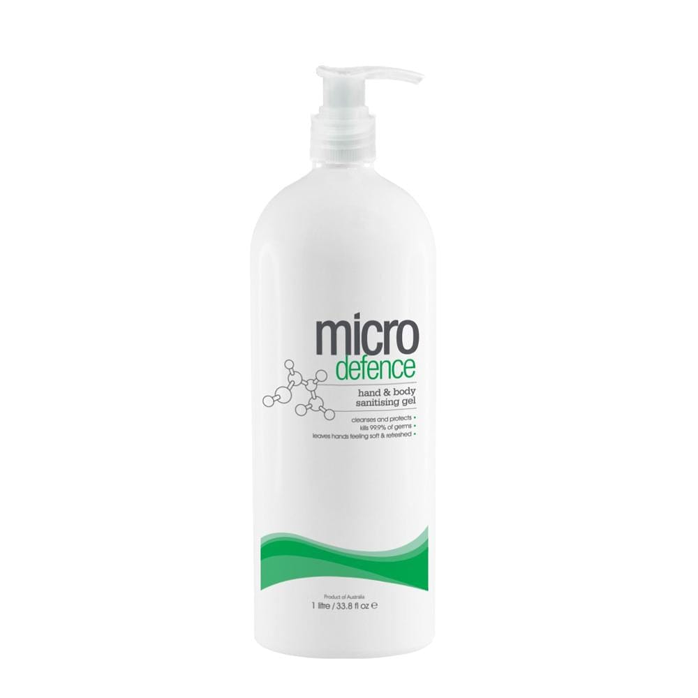 Micro Defence Hand & Body Sanitising Gel 1L Beauty - Caron Lab - Luxe Pacifique