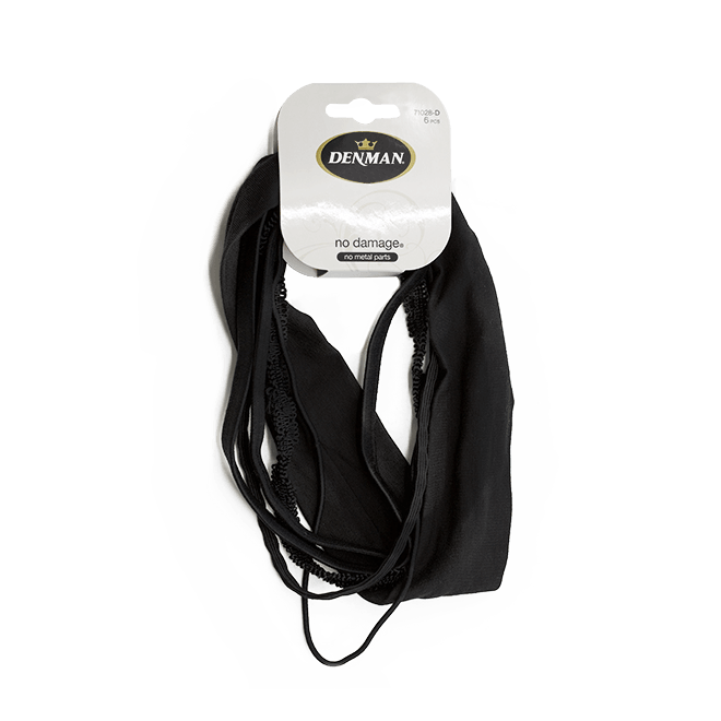 Mixed Headband Black 6pk Hair - Denman - Luxe Pacifique