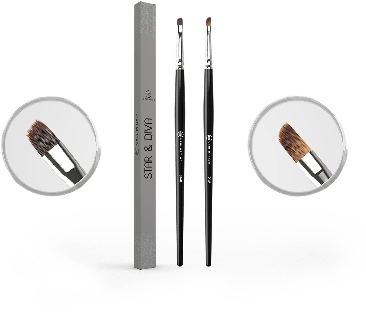 My Lamination Star &amp; Diva Brush Set Lashes &amp; Brows - My Lamination - Luxe Pacifique