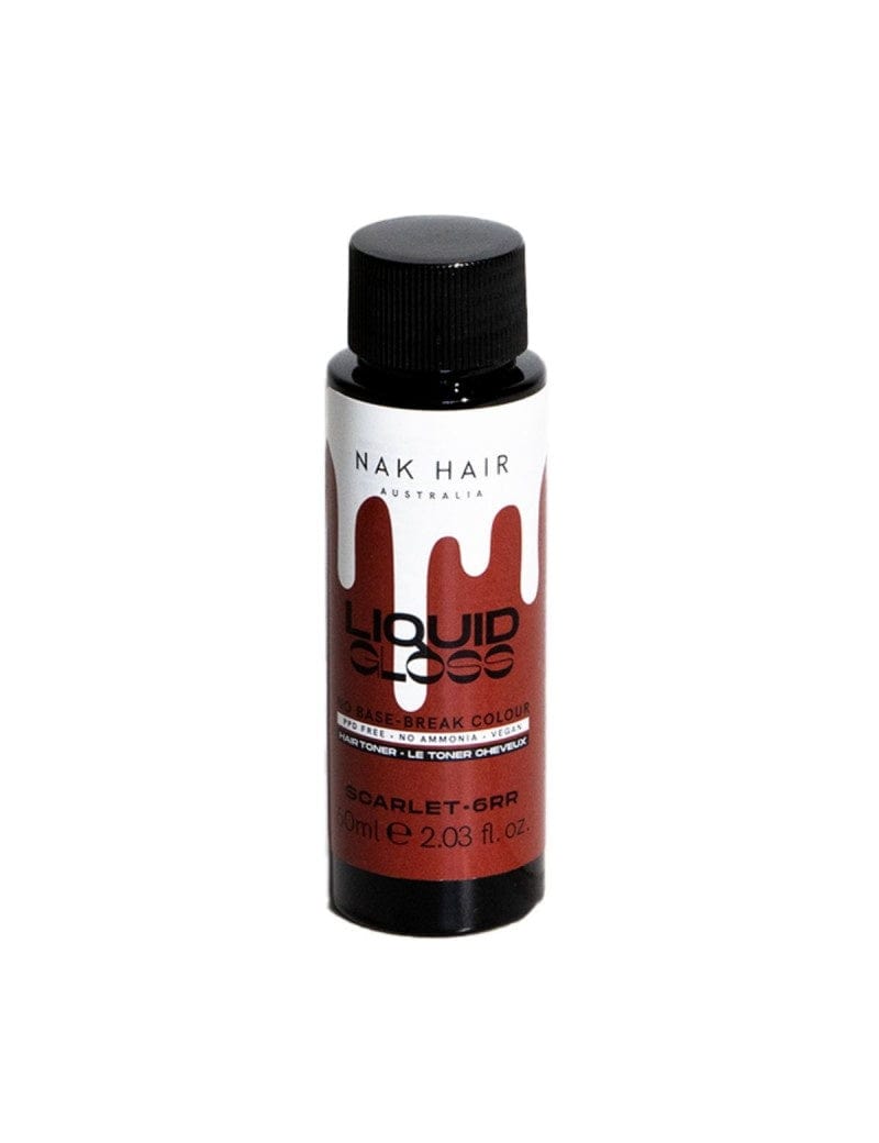 NAK Liquid Gloss Scarlet - 6rr - 60ml Hair - Nak Hair - Luxe Pacifique