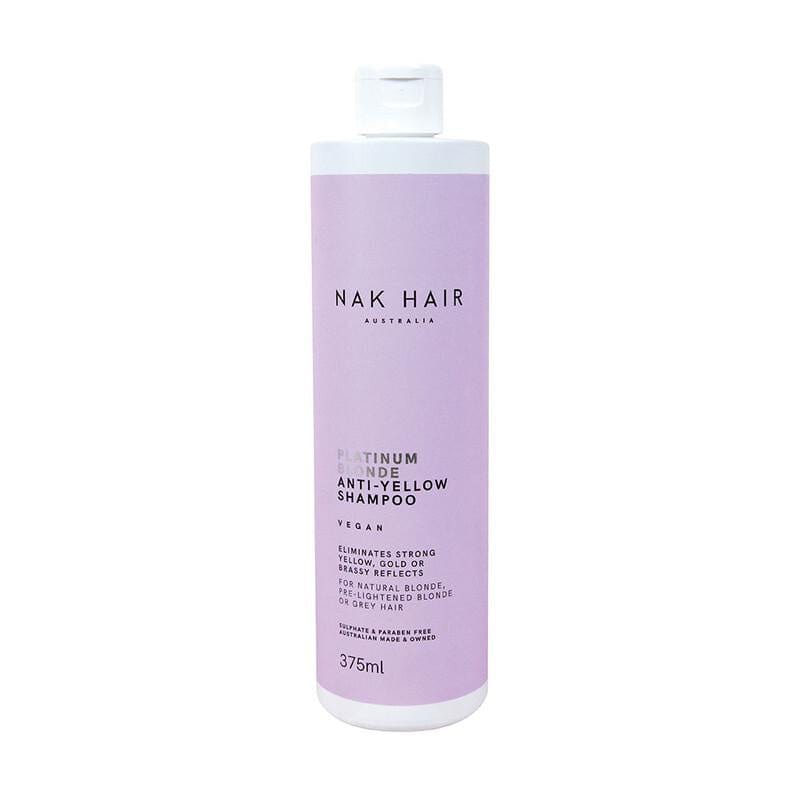 NAK Platinum Blonde Anti-Yellow Shampoo 375ml Hair - Nak Hair - Luxe Pacifique
