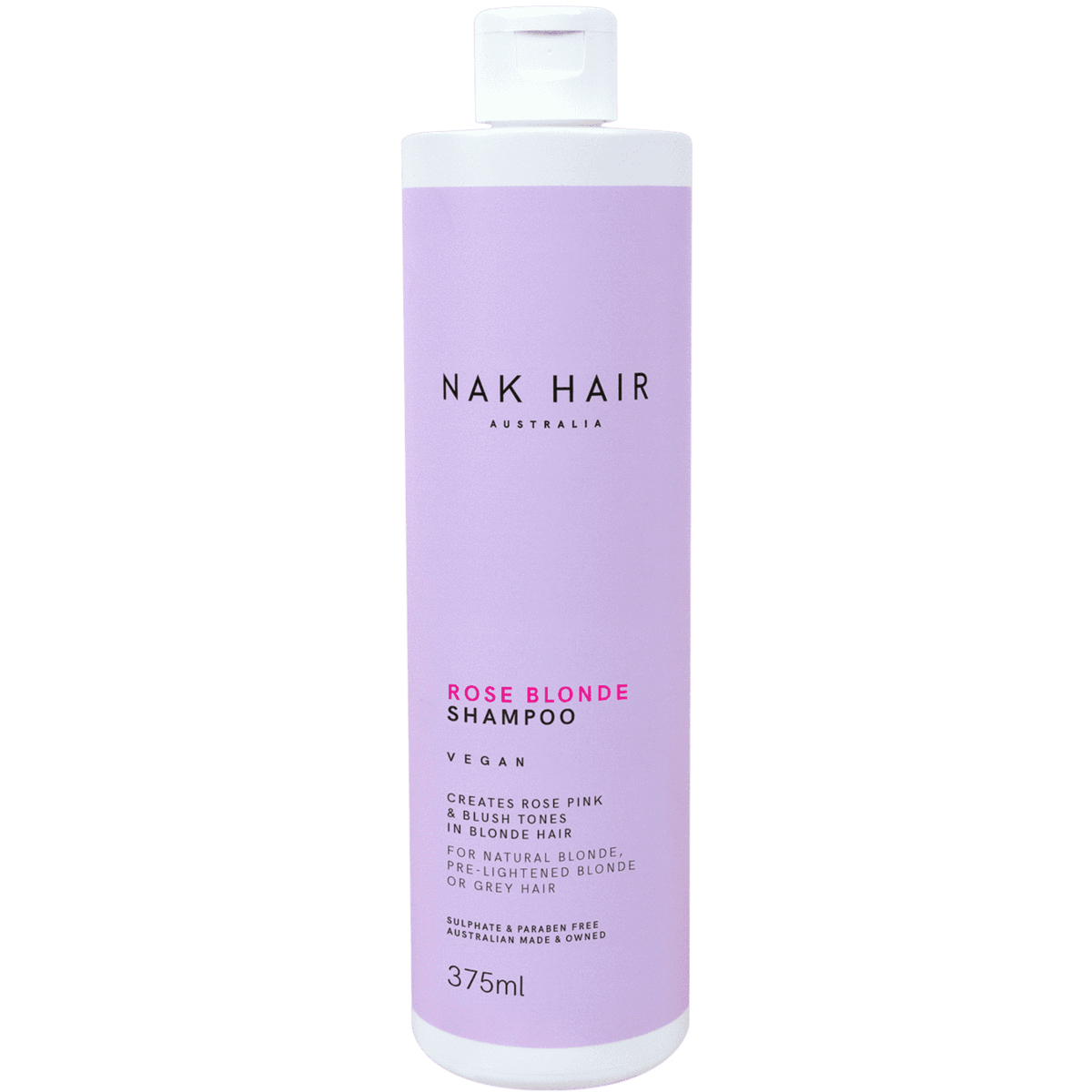 NAK Rose Blonde Shampoo 375ml Hair - Nak Hair - Luxe Pacifique