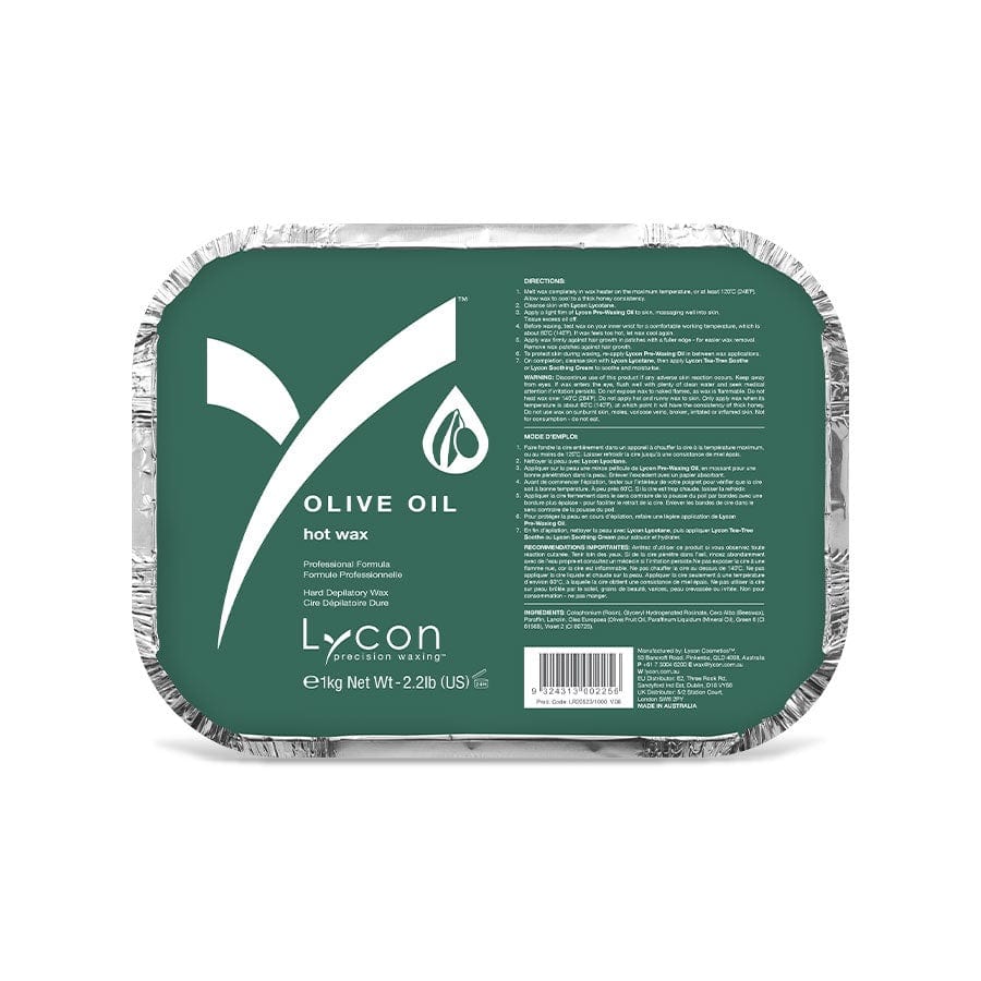 Olive Oil Hot Wax 1kg Waxing - Lycon - Luxe Pacifique