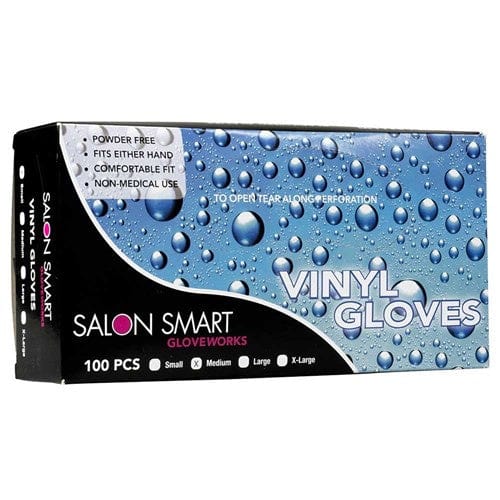 Salon Smart Black Vinyl Medium Gloves  100Pack Disposables - Salon Smart - Luxe Pacifique