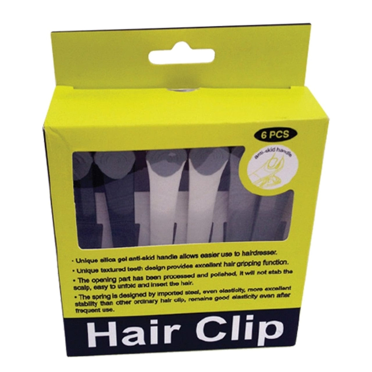 Sectioning Clips Anti skid 6pk Hair - Denman - Luxe Pacifique
