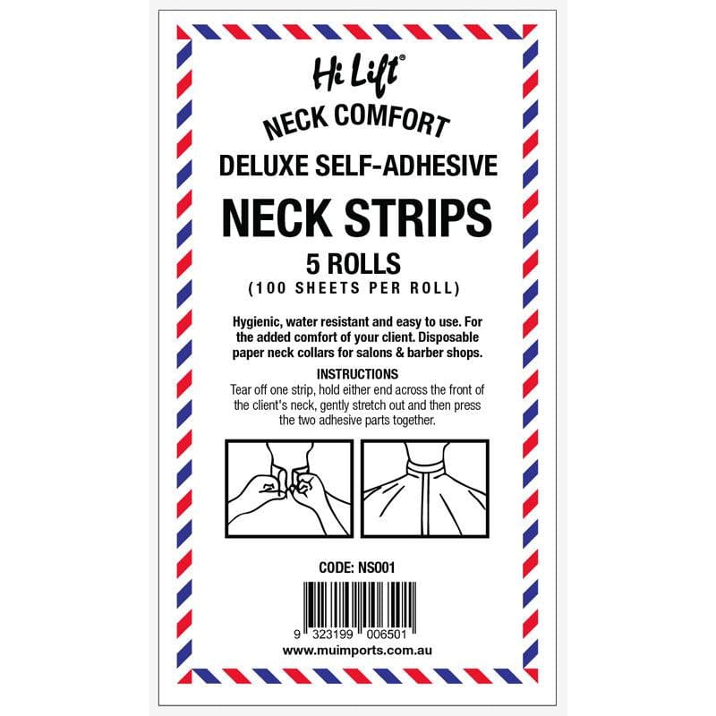 Self Adhesive Neck Strips 5pcs x 100 Sheets Accessories - Hilift - Luxe Pacifique