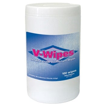 V Wipes Cannister - 100 wipes Disinfectant - Whiteley - Luxe Pacifique