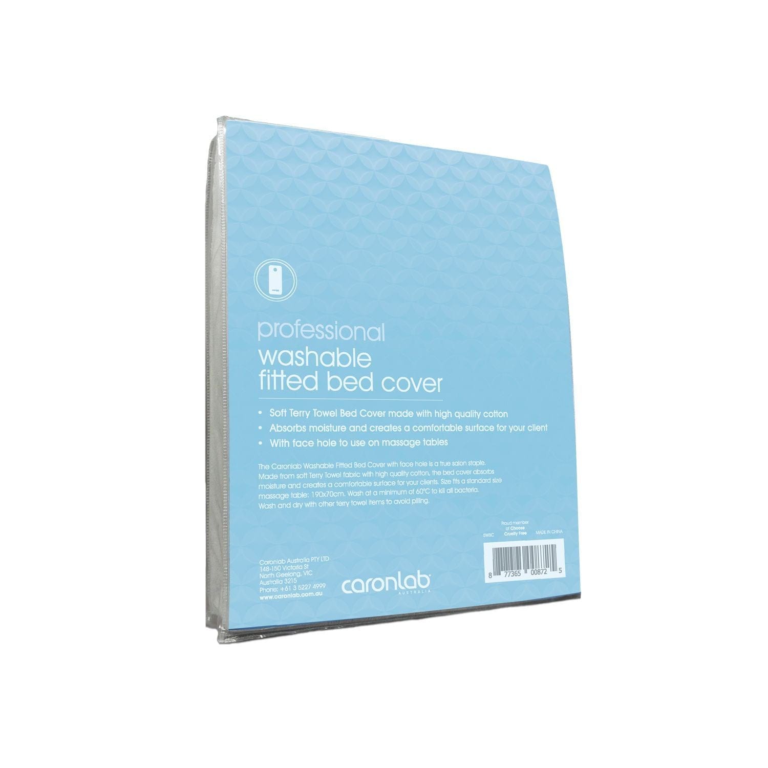 Washable Fitted Bed Cover 190x70cm Beauty - Caron Lab - Luxe Pacifique